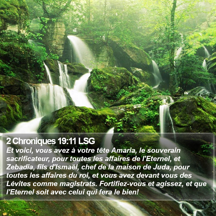 2 Chroniques 19:11 LSG Bible Study