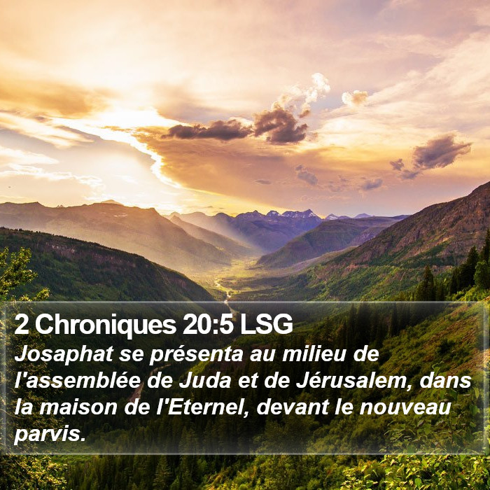 2 Chroniques 20:5 LSG Bible Study