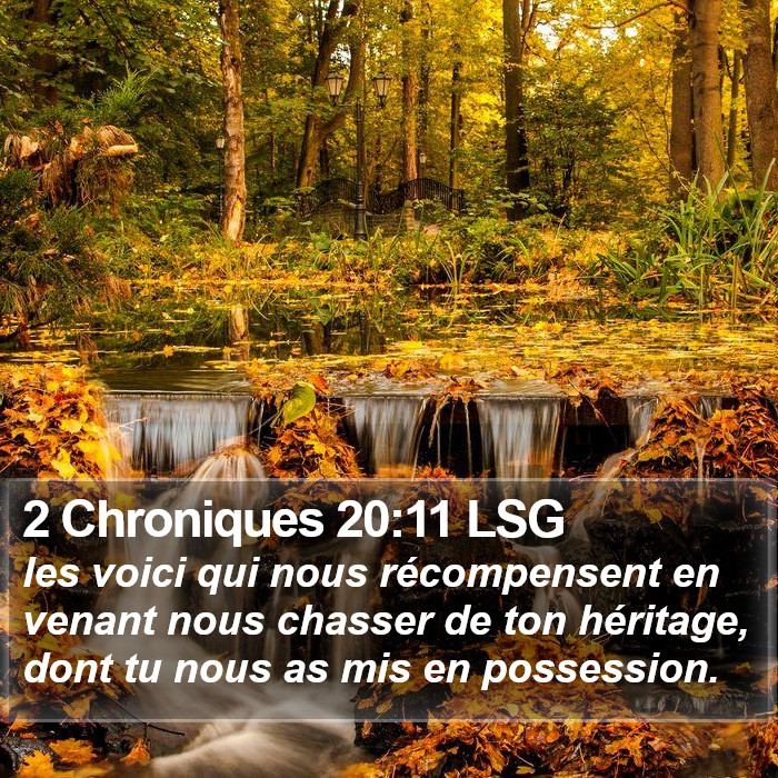 2 Chroniques 20:11 LSG Bible Study