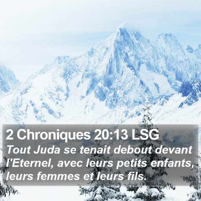 2 Chroniques 20:13 LSG Bible Study