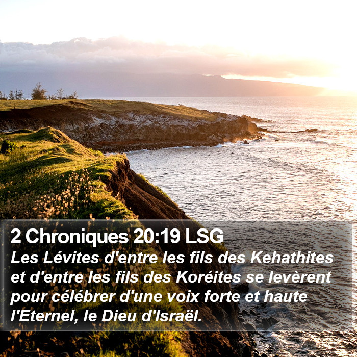 2 Chroniques 20:19 LSG Bible Study