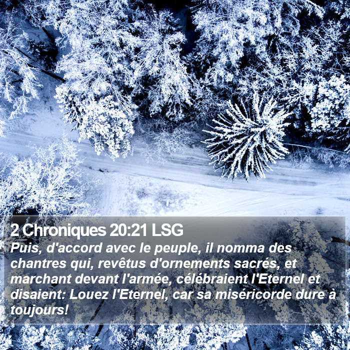 2 Chroniques 20:21 LSG Bible Study