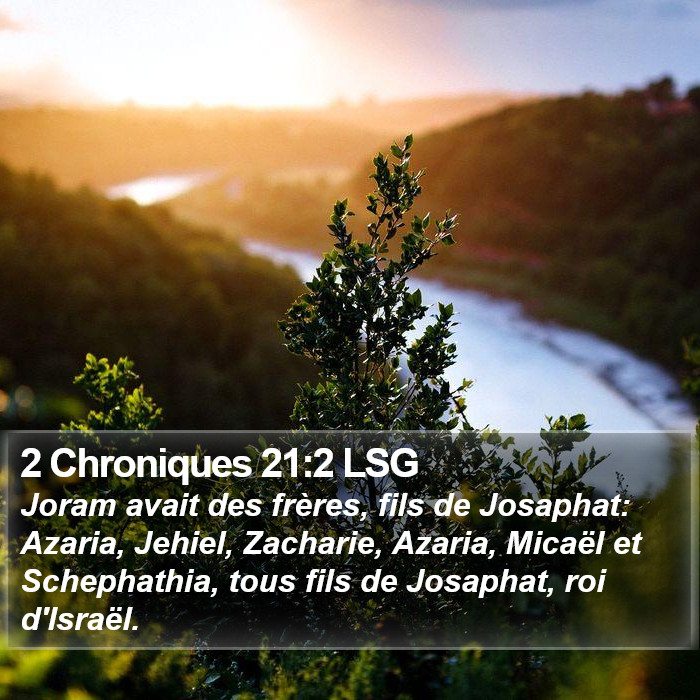 2 Chroniques 21:2 LSG Bible Study
