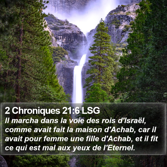2 Chroniques 21:6 LSG Bible Study