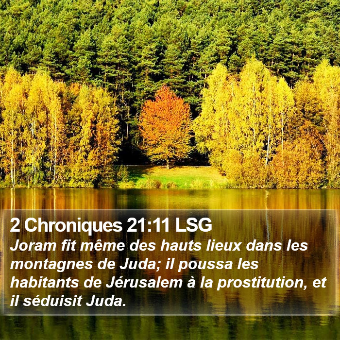 2 Chroniques 21:11 LSG Bible Study