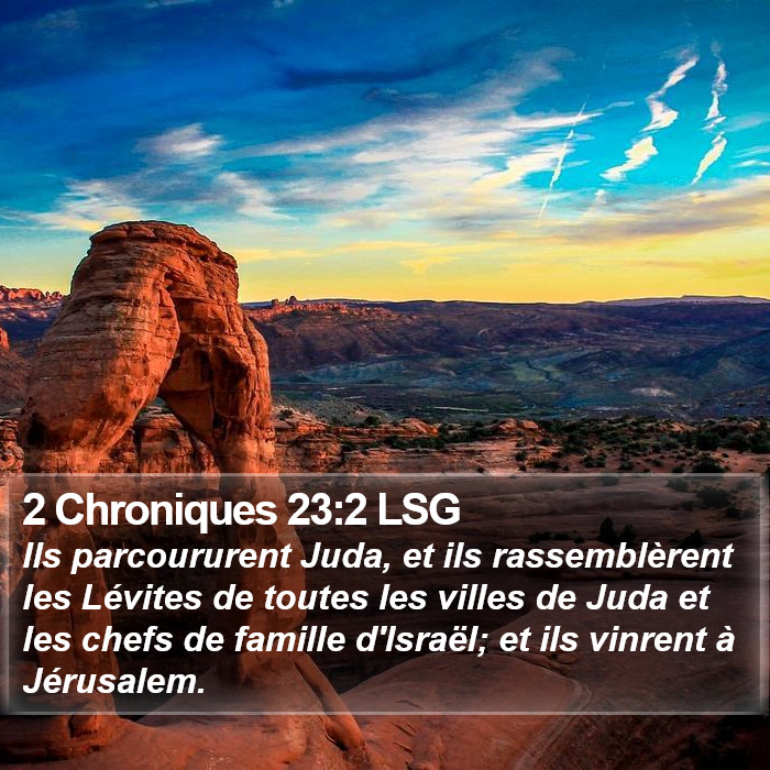 2 Chroniques 23:2 LSG Bible Study