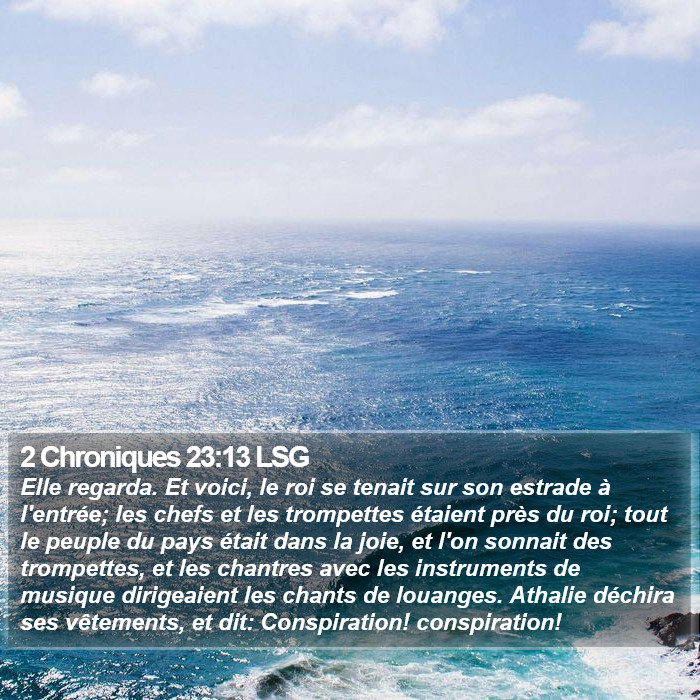 2 Chroniques 23:13 LSG Bible Study