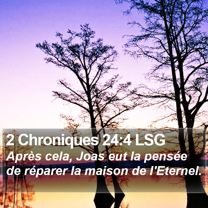 2 Chroniques 24:4 LSG Bible Study