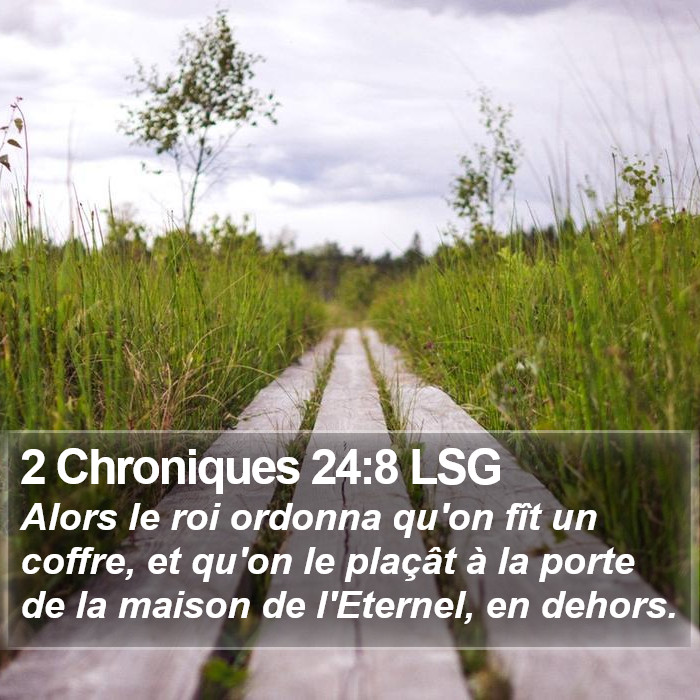 2 Chroniques 24:8 LSG Bible Study