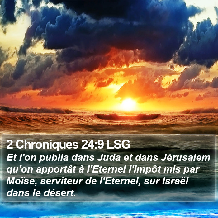 2 Chroniques 24:9 LSG Bible Study