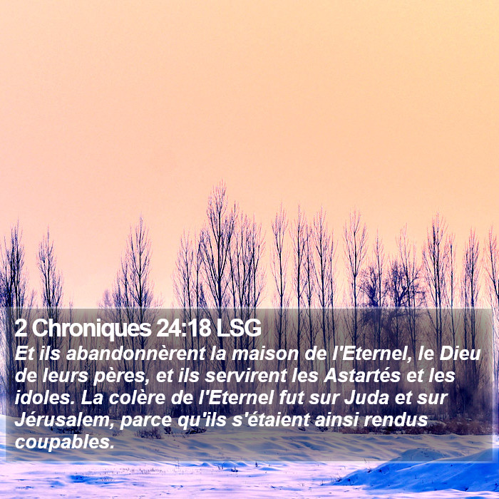 2 Chroniques 24:18 LSG Bible Study