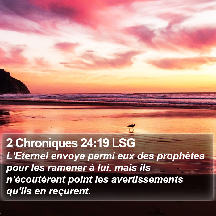 2 Chroniques 24:19 LSG Bible Study