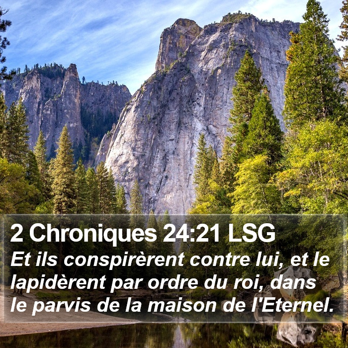 2 Chroniques 24:21 LSG Bible Study