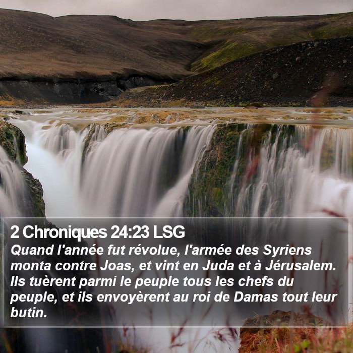 2 Chroniques 24:23 LSG Bible Study