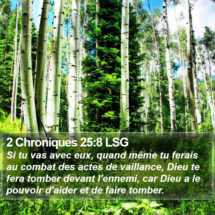 2 Chroniques 25:8 LSG Bible Study
