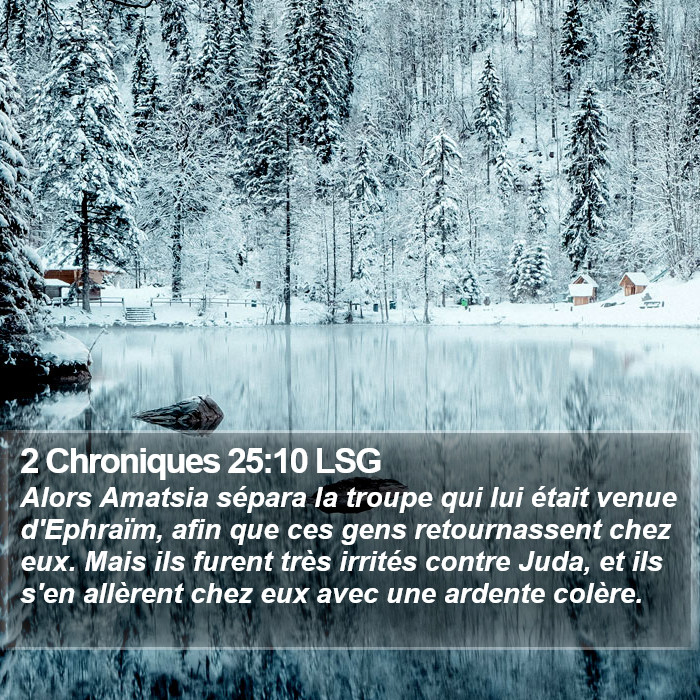 2 Chroniques 25:10 LSG Bible Study