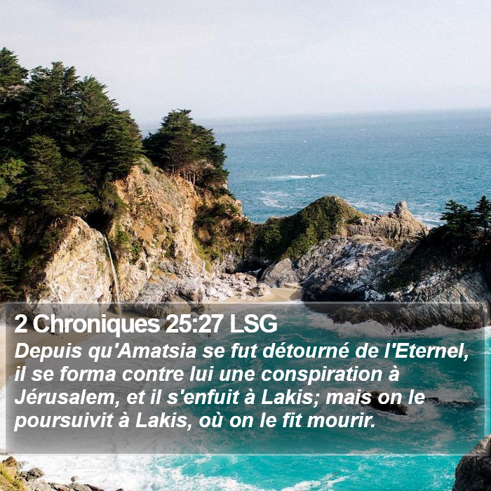 2 Chroniques 25:27 LSG Bible Study