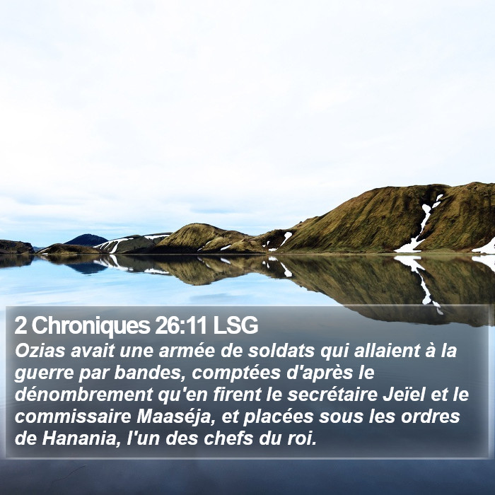 2 Chroniques 26:11 LSG Bible Study