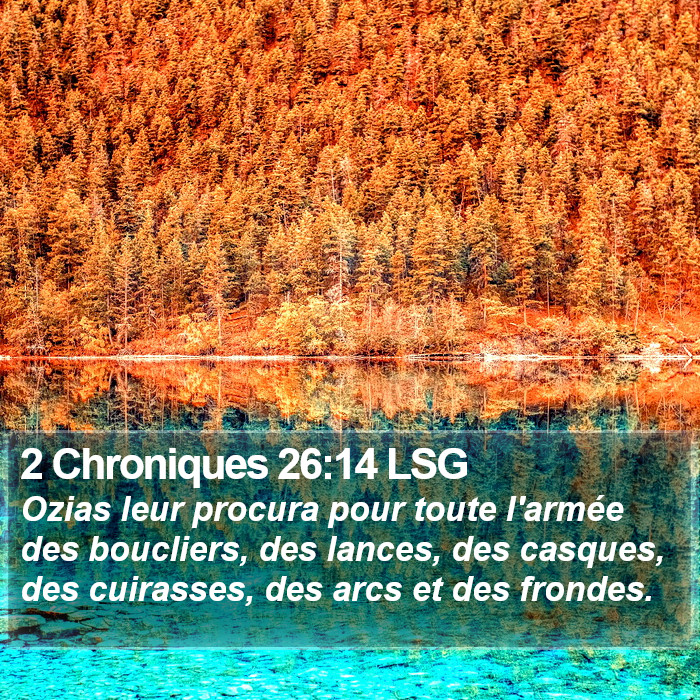2 Chroniques 26:14 LSG Bible Study