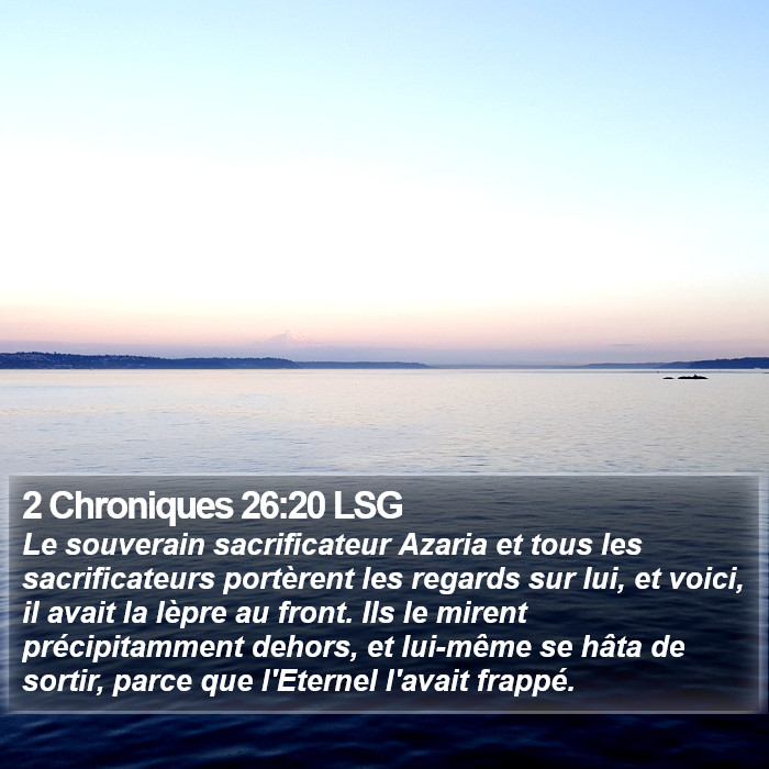 2 Chroniques 26:20 LSG Bible Study