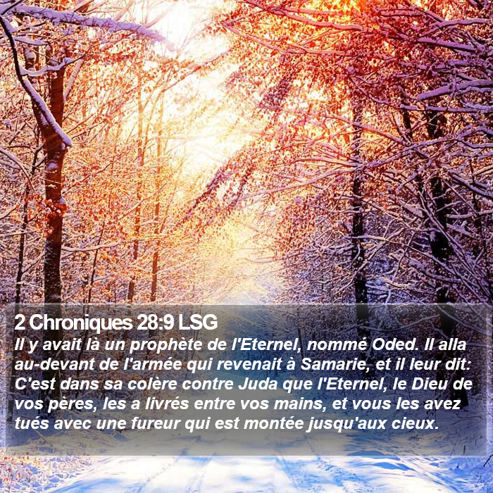 2 Chroniques 28:9 LSG Bible Study