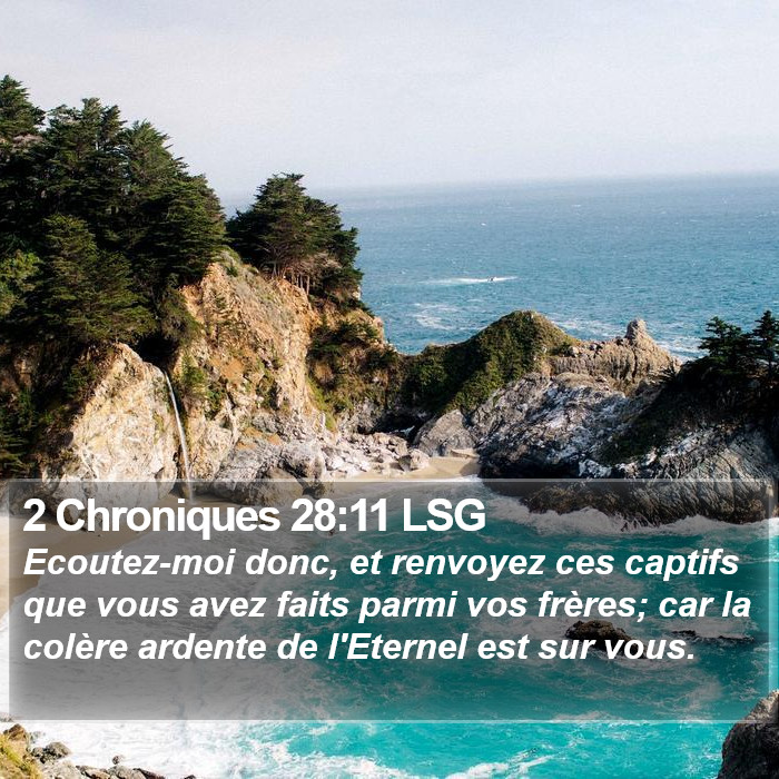 2 Chroniques 28:11 LSG Bible Study