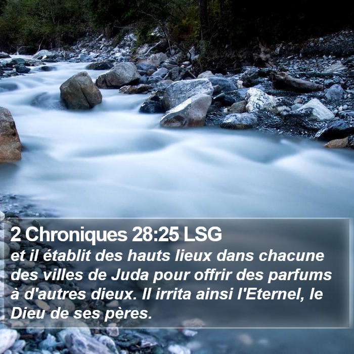 2 Chroniques 28:25 LSG Bible Study