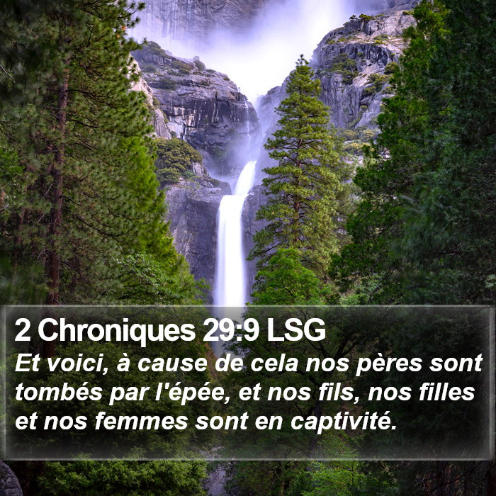 2 Chroniques 29:9 LSG Bible Study