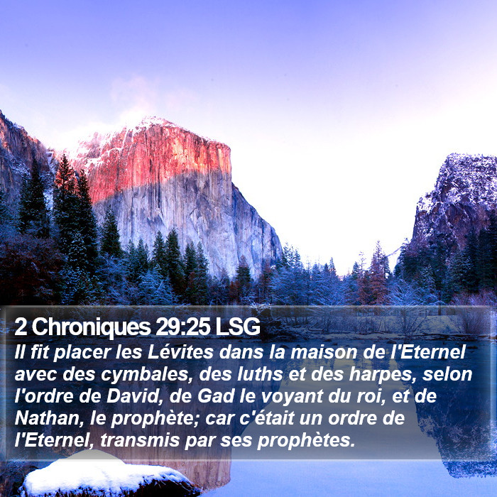 2 Chroniques 29:25 LSG Bible Study