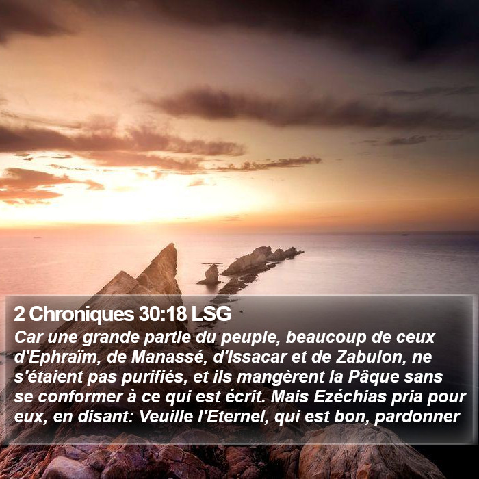 2 Chroniques 30:18 LSG Bible Study
