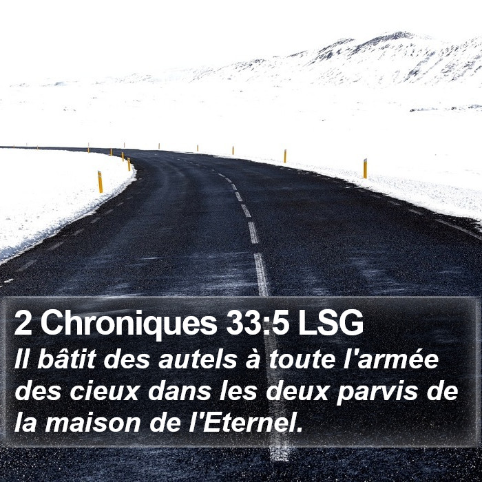 2 Chroniques 33:5 LSG Bible Study