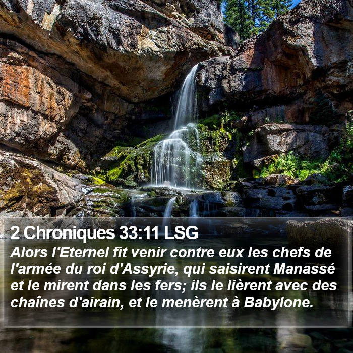 2 Chroniques 33:11 LSG Bible Study