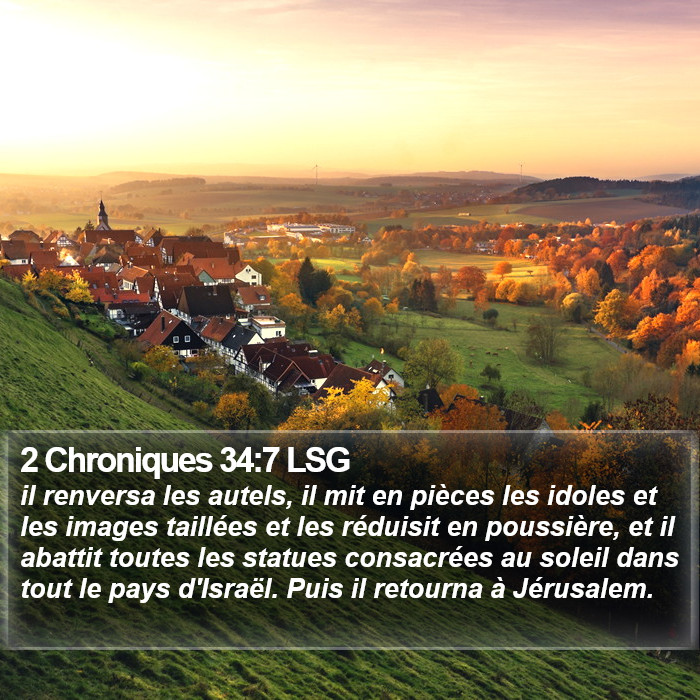 2 Chroniques 34:7 LSG Bible Study