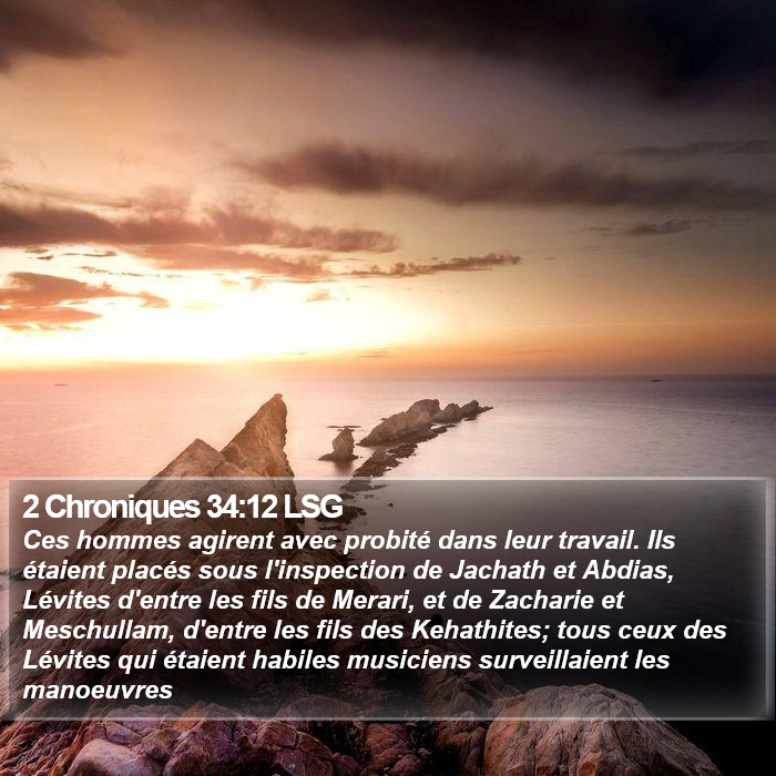2 Chroniques 34:12 LSG Bible Study
