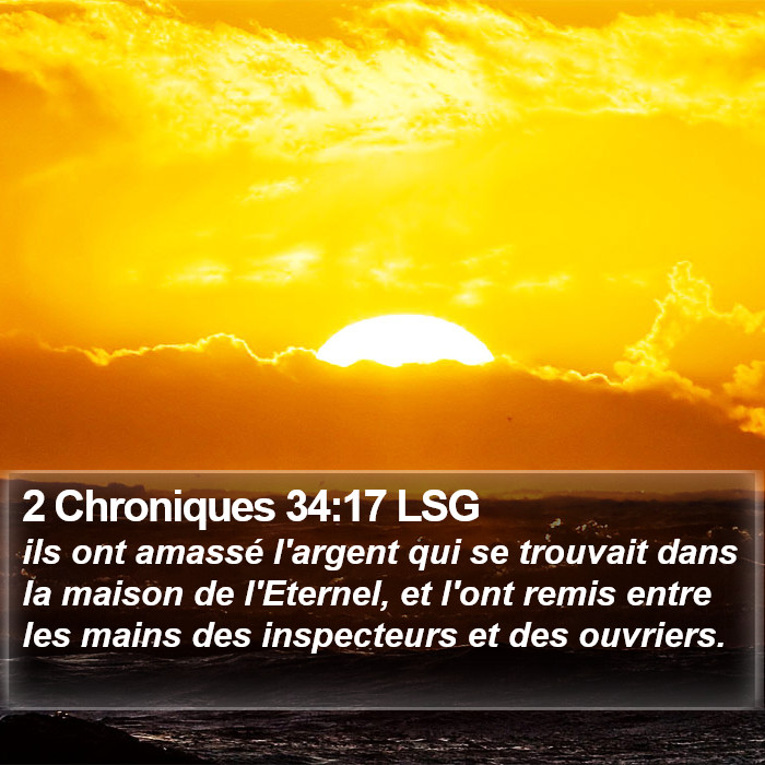 2 Chroniques 34:17 LSG Bible Study