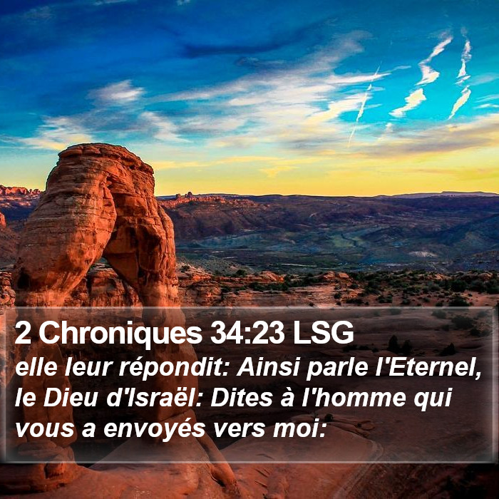 2 Chroniques 34:23 LSG Bible Study