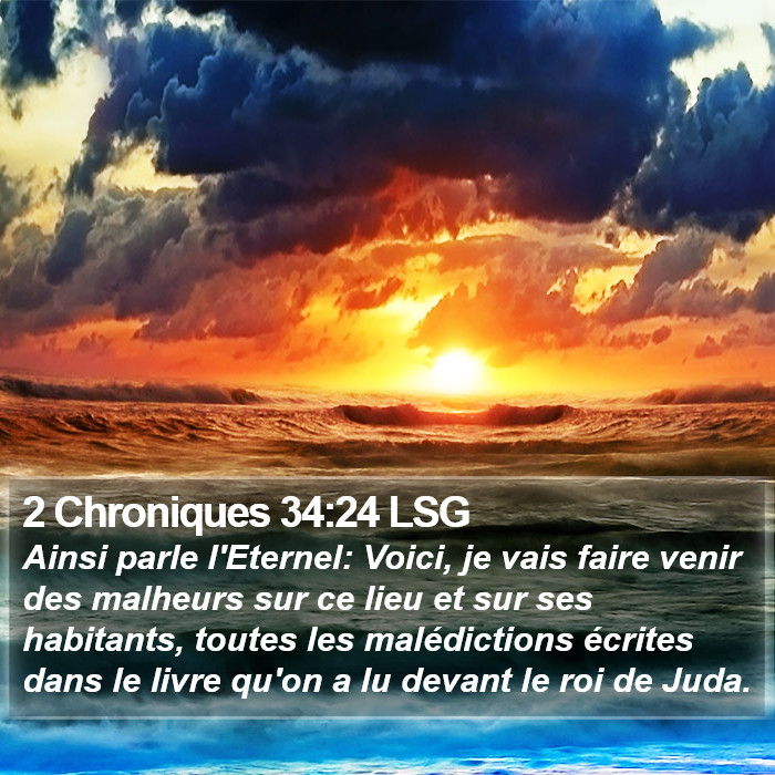 2 Chroniques 34:24 LSG Bible Study