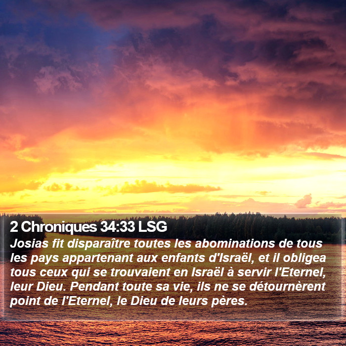 2 Chroniques 34:33 LSG Bible Study