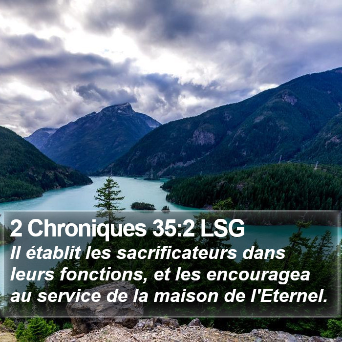 2 Chroniques 35:2 LSG Bible Study