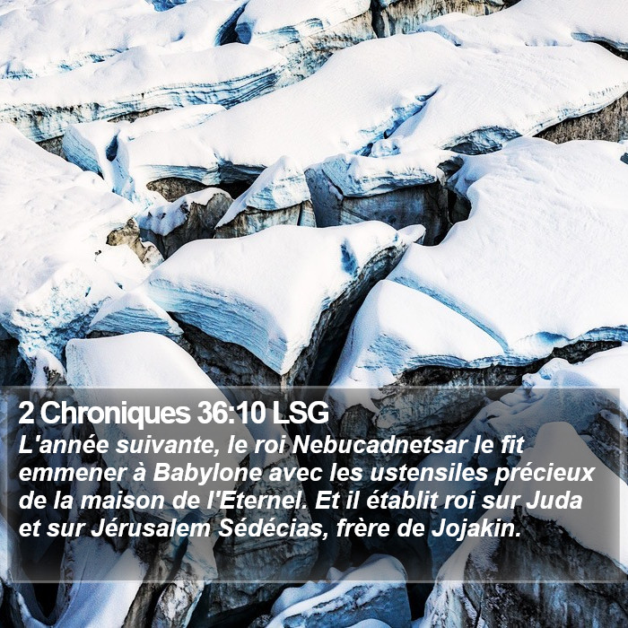 2 Chroniques 36:10 LSG Bible Study