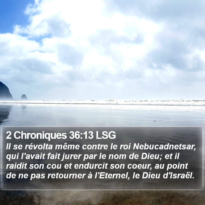 2 Chroniques 36:13 LSG Bible Study