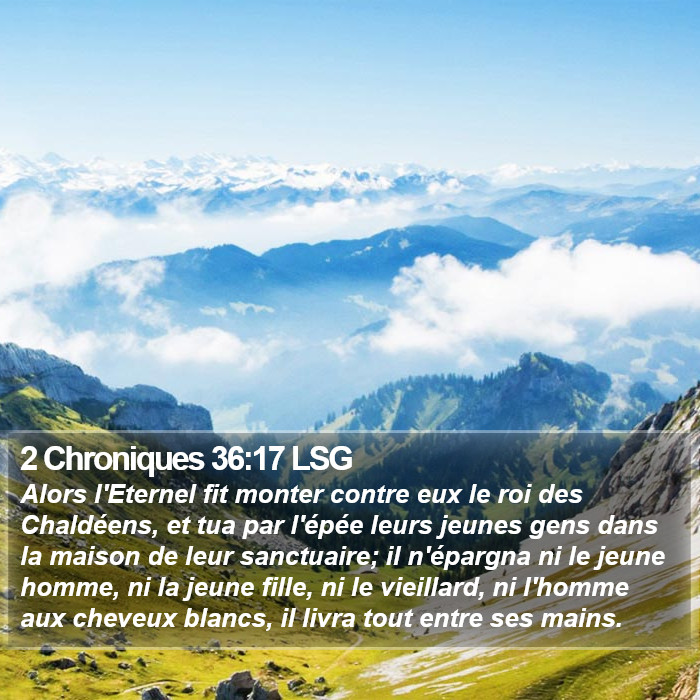 2 Chroniques 36:17 LSG Bible Study