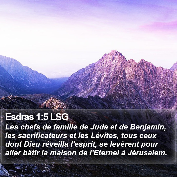 Esdras 1:5 LSG Bible Study