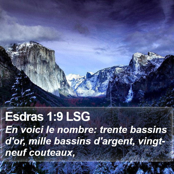 Esdras 1:9 LSG Bible Study