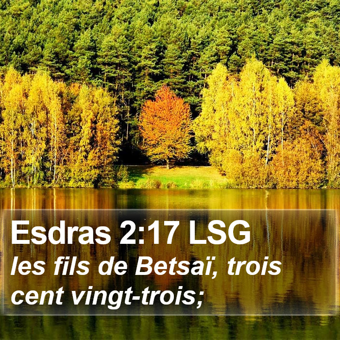 Esdras 2:17 LSG Bible Study