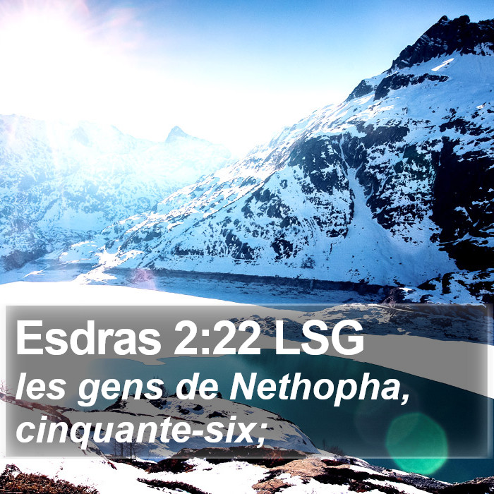 Esdras 2:22 LSG Bible Study