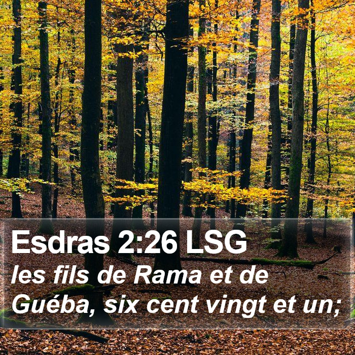 Esdras 2:26 LSG Bible Study