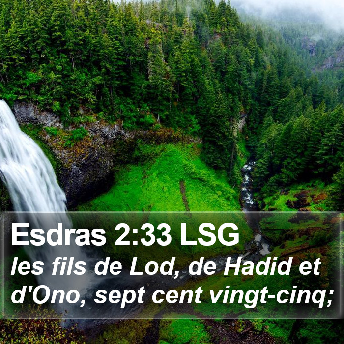 Esdras 2:33 LSG Bible Study