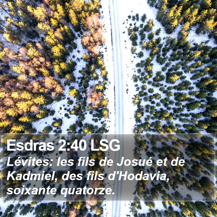 Esdras 2:40 LSG Bible Study