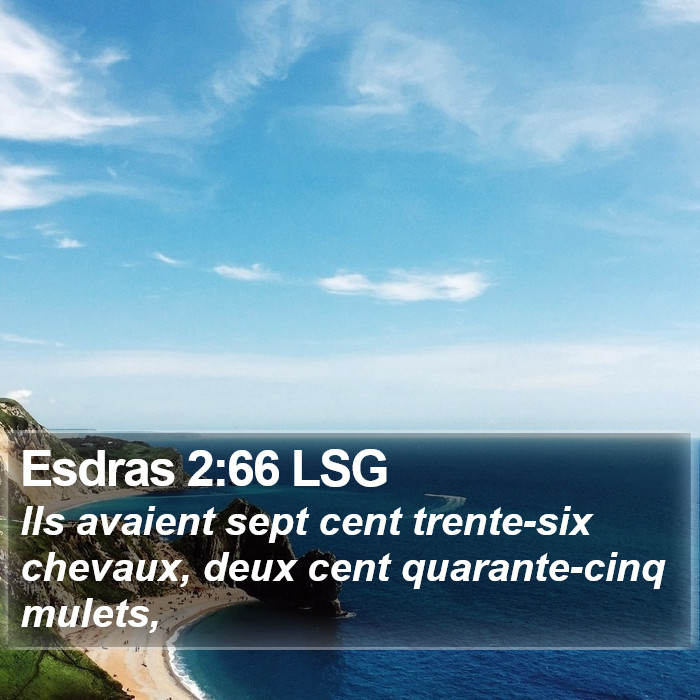 Esdras 2:66 LSG Bible Study